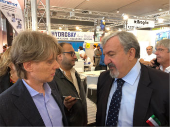 Antonio Boschetti e Michele Emiliano ad Agrilevante