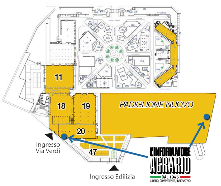 mappa Fiera Agrilevante 2019