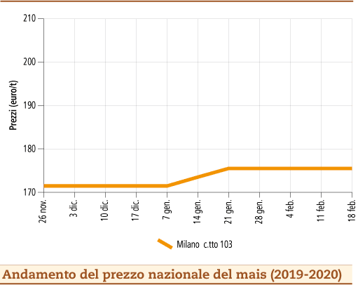 prezzi mais febbraio 2020 lunedì 24