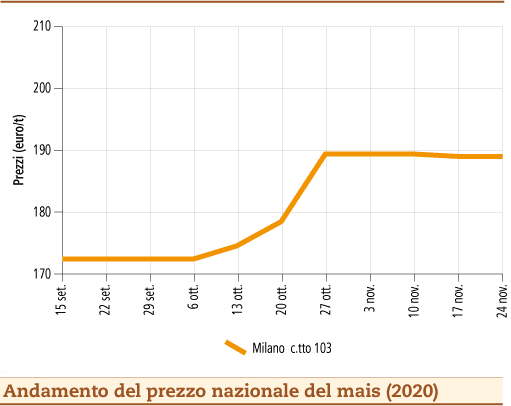 prezzi mais novembre 2020 lunedì 30