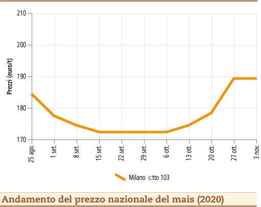 prezzi mais novembre 2020 lunedì 9