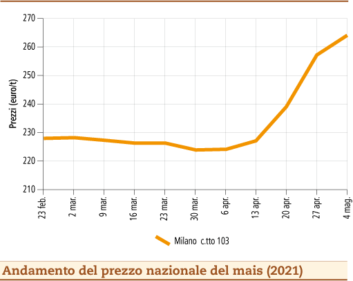 prezzi mais maggio 2021 lunedì 10