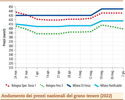 prezzi grano tenero giugno 2022 lunedì 6