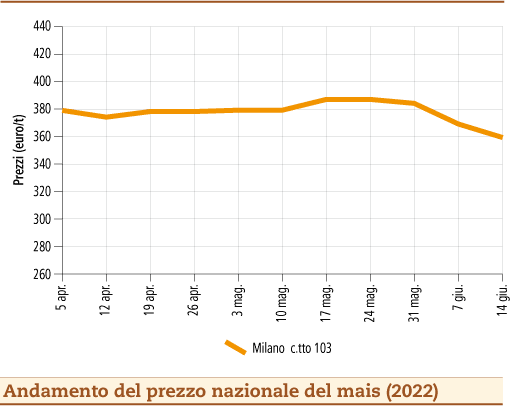 prezzi mais giugno 2022 lunedì 20