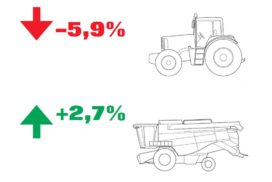 Immatricolazioni trattori e mietitrebbie in Italia nel periodo gennaio-settembre 2018