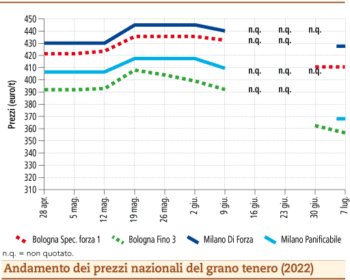 prezzi grano tenero luglio 2022 lunedì 11 ok