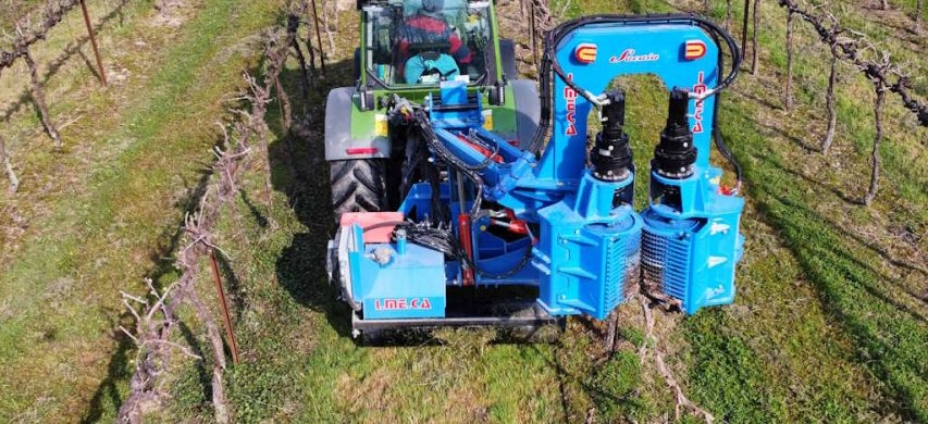 Scordonatrice in vigneto