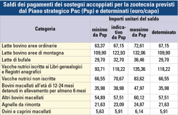 saldi pac per la zootecnia